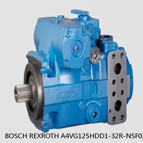 A4VG125HDD1-32R-NSF02F001S BOSCH REXROTH A4VG VARIABLE DISPLACEMENT PUMPS